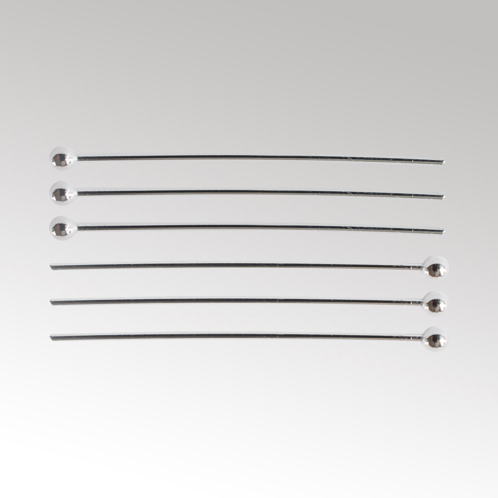 Jewelry Making Silver - دبابيس فضية عيار 925 برؤوس كروية