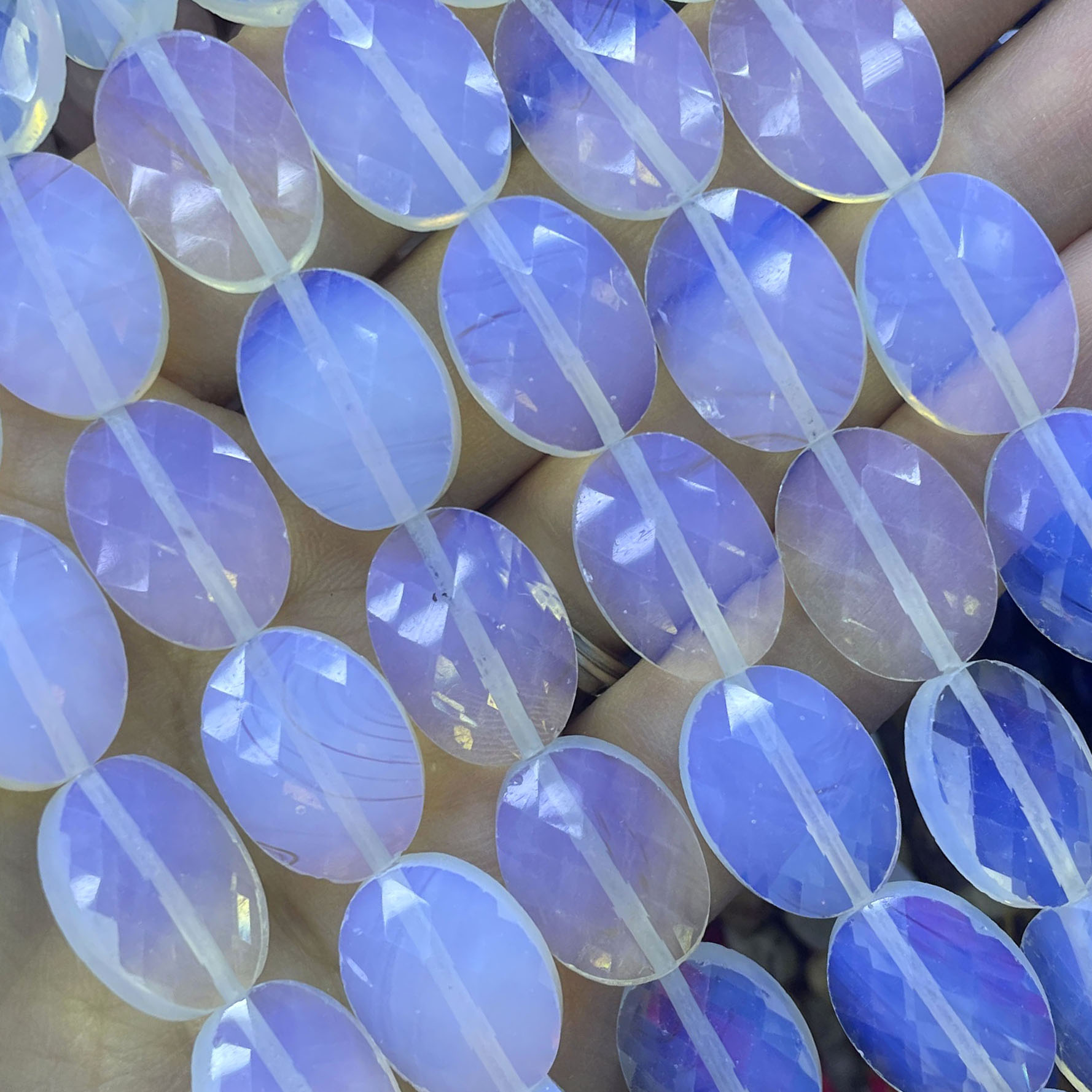 خرز بيضاوي الشكل من الأحجار ال - مراجعة Jewelry Making Amazon وسعره