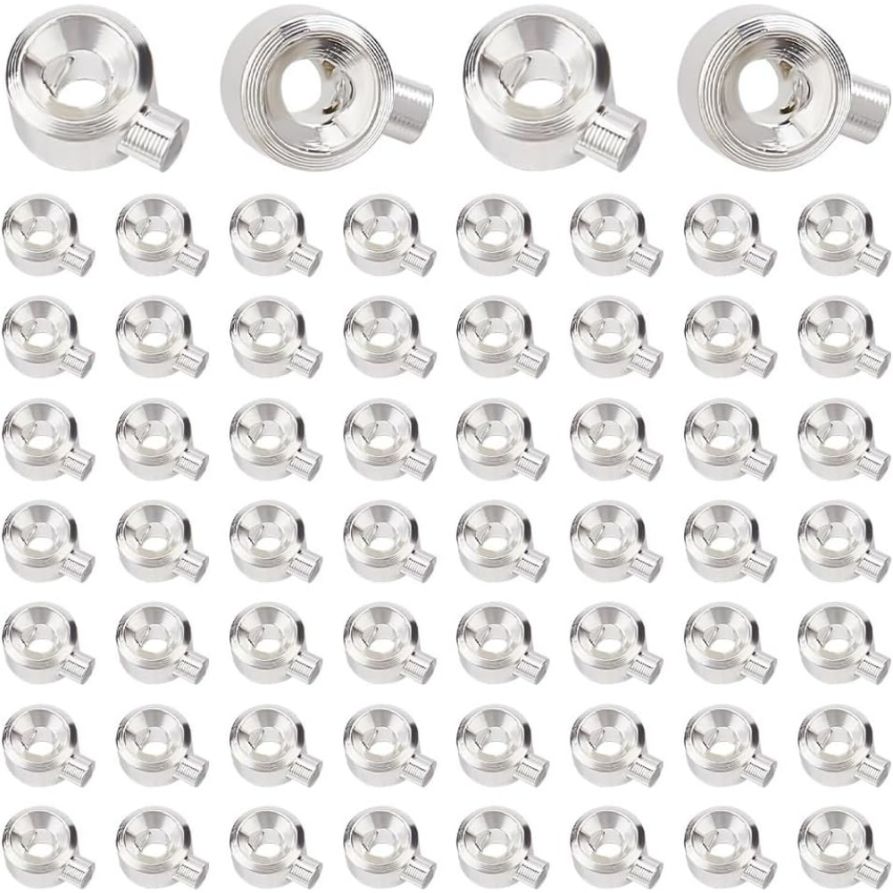 60 قطعة النحاس تجعيد الخرز 925 - مراجعة Jewelry Making Silver وسعره