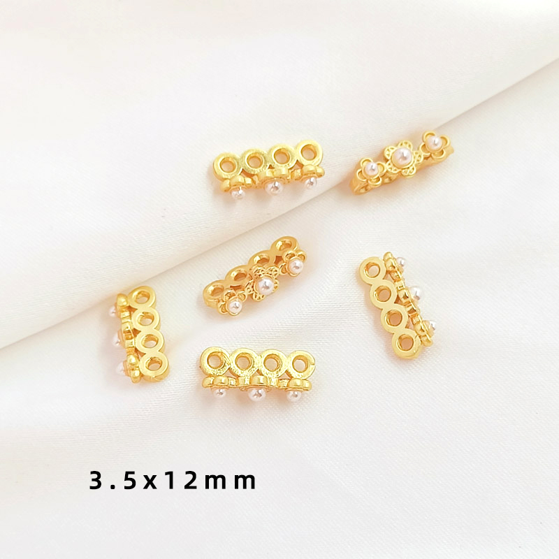 5 قطع الدمية الذهب أربعة حفرة  - مراجعة Jewelry Making For Dummies وسعره
