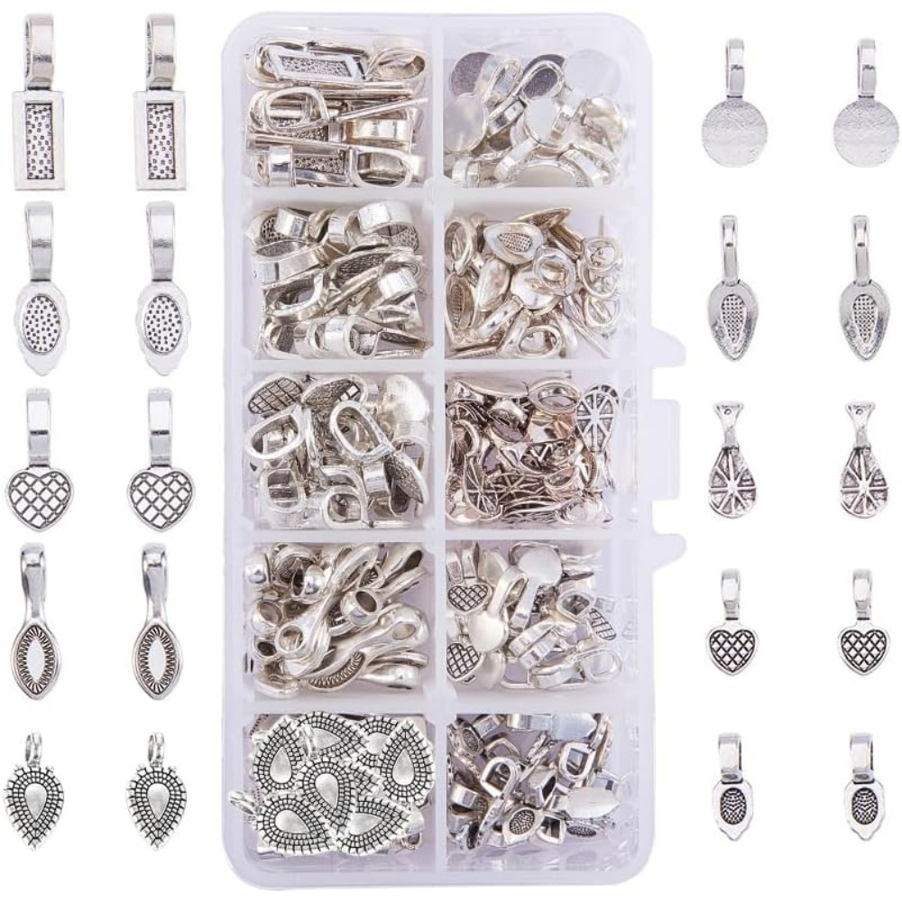 200 قطعة 10 نمط سبائك الفضة ال - مراجعة Jewelry Making Silver وسعره